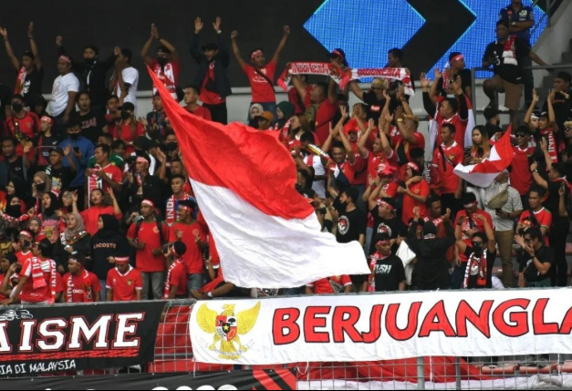 Supporter di laga Timor-Leste vs Indonesia