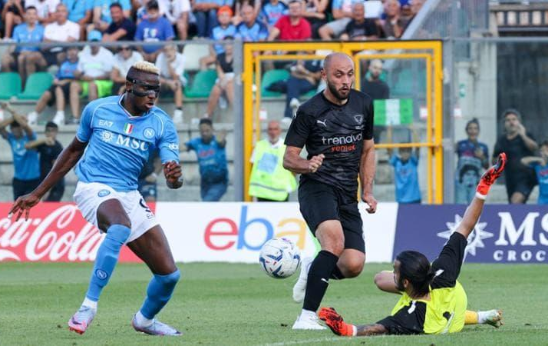 Momen Pertandingan Persahabatan Napoli dan Lazio pramusim